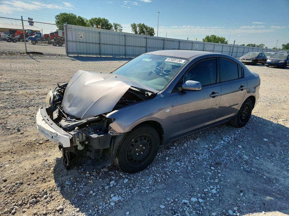 2008 Mazda 3 VIN JM1BK32GX81872755 COPART salvage auction — FRONT END, Ne - Cert Of Title-Salvage, sold $500 on 2026-07-14 (photo 1)