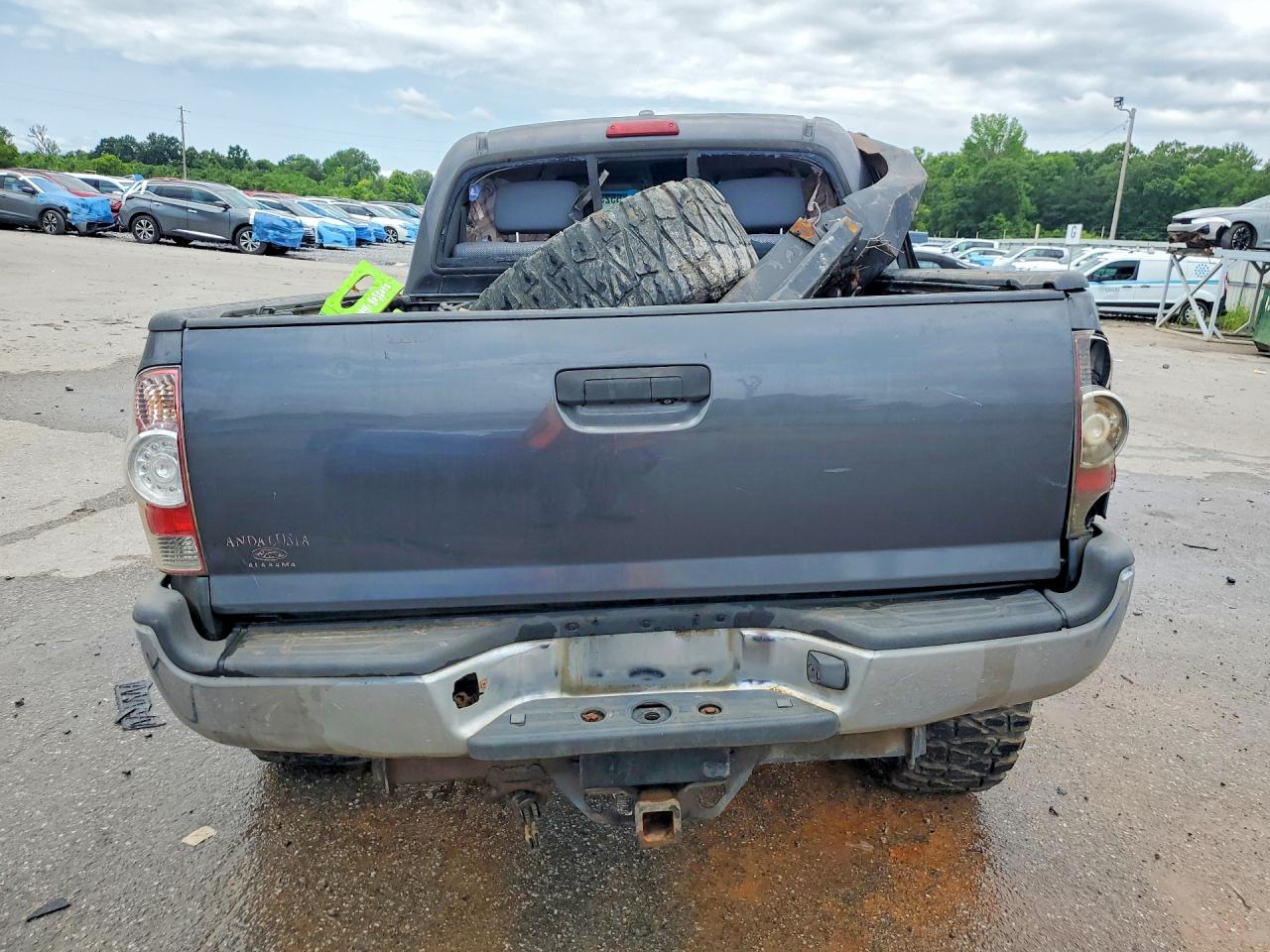 2010 Toyota Tacoma VIN 5TELU4ENXAZ707055 COPART salvage auction — Rollover, AL - CERT OF TITLE-SALVAGE TITLE, sold $2,300 on 2026-07-09 (photo 6)