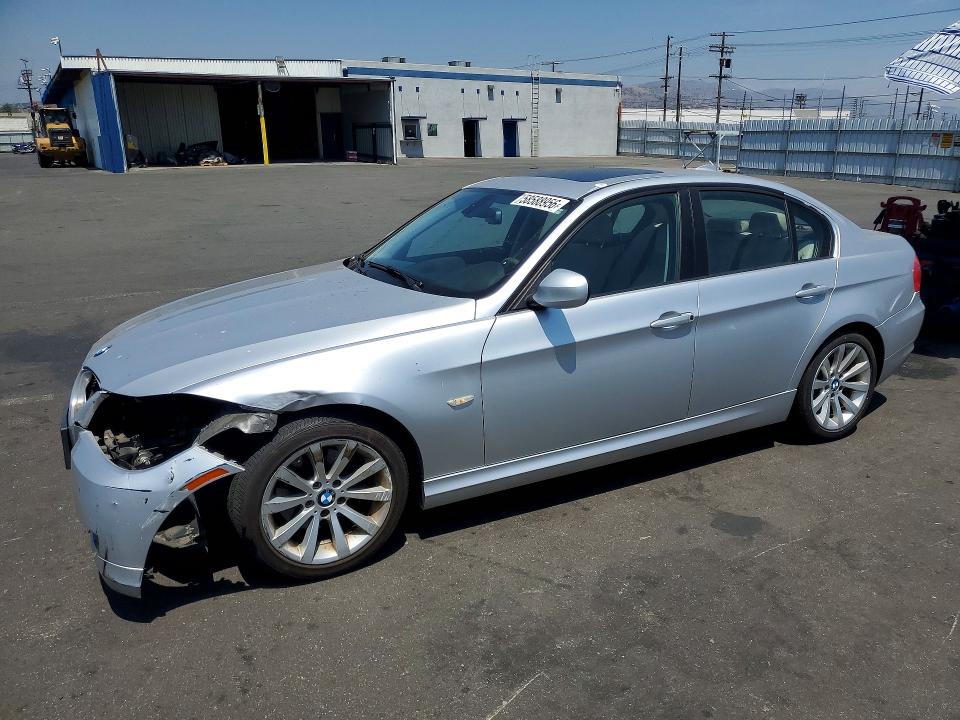 2011 BMW 3 series VIN WBAPH7G57BNN07868 COPART salvage auction — FRONT END, Ca - Salvage Certificate, sold $975 on 2026-07-06 (photo 1)