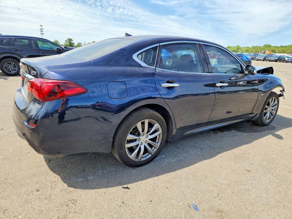 2019 Infiniti Q70 VIN JN1BY1AR8KM586000 COPART salvage auction — FRONT END, Ny - Mv-907A Salvage Certificate, sold $625 on 2026-07-22 (photo 3)
