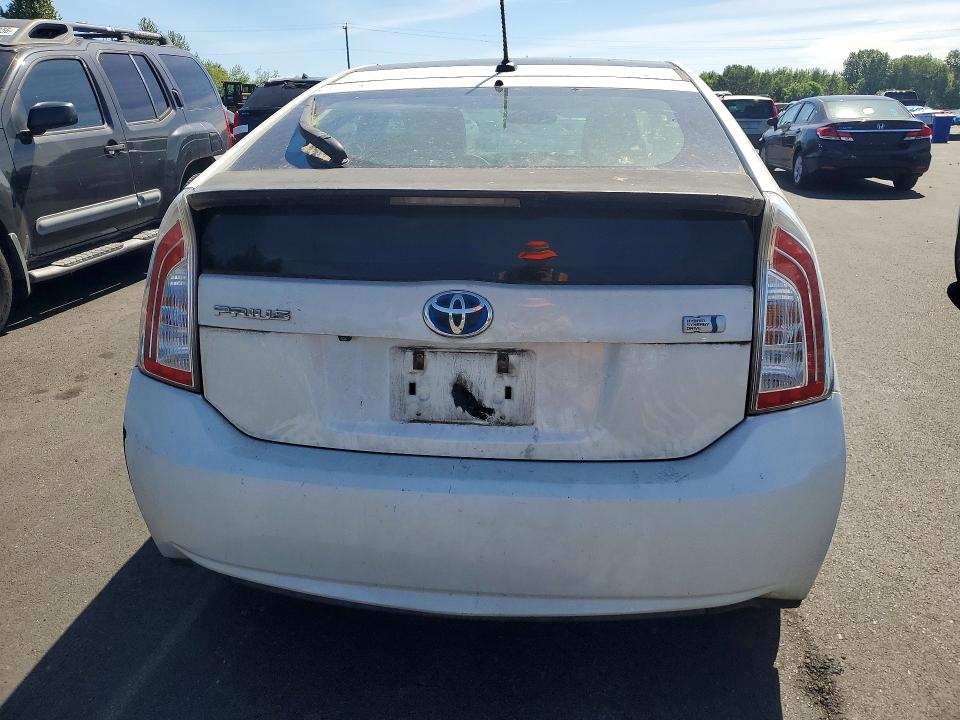 2012 Toyota Prius VIN JTDKN3DU1C5374620 COPART salvage auction — FRONT END, Wa - Cert Of Ownership-Rebuilt, sold $3,100 on 2026-07-20 (photo 6)