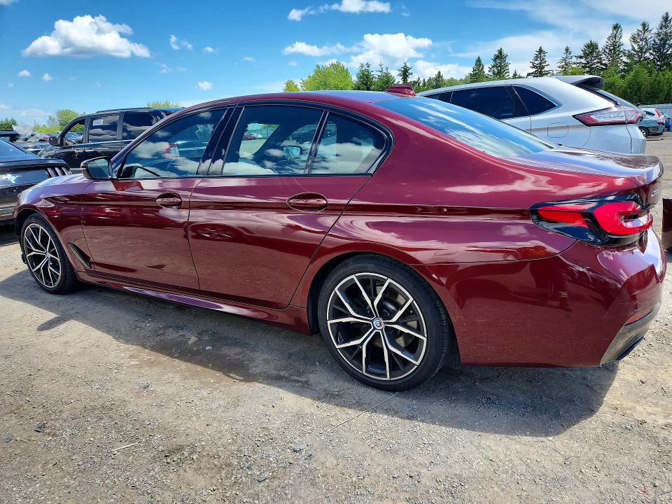 2022 BMW 5er VIN WBA13BJ02NCK85082 COPART salvage auction — FRONT END, On - Permit No Brand - Unfit, sold $10,000 on 2026-07-30 (photo 2)