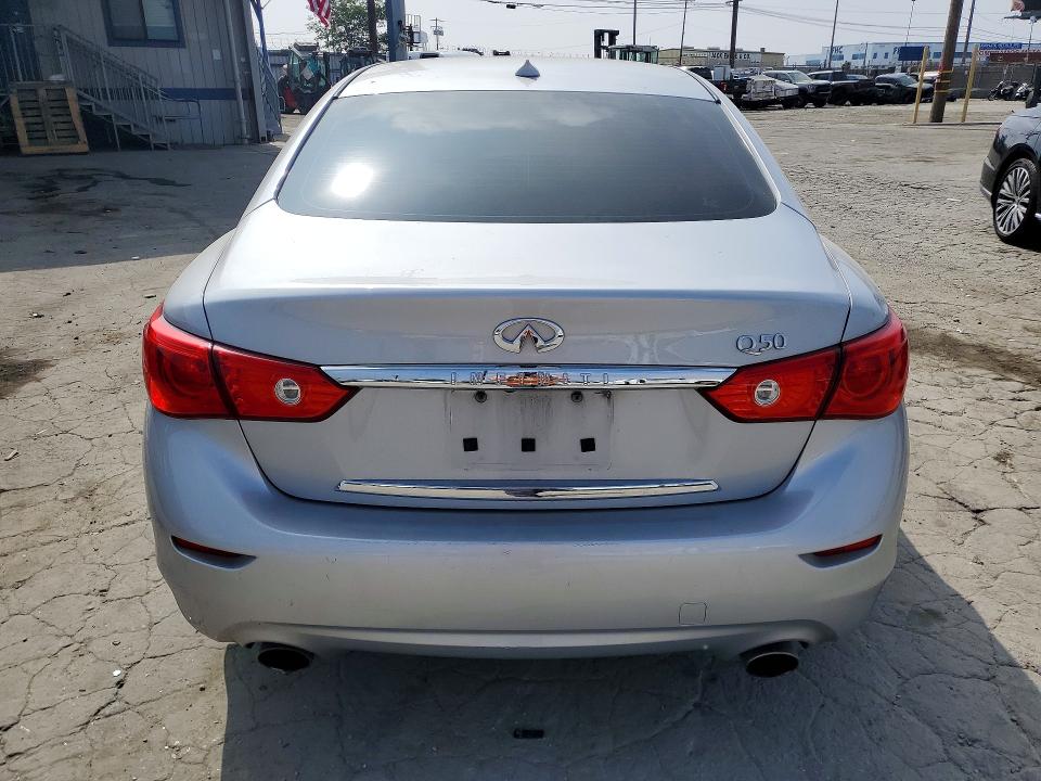 2016 Infiniti Q50 VIN JN1CV7AP0GM202054 COPART salvage auction — REAR END, Ca - Salvage Certificate, sold $2,650 on 2026-07-16 (photo 6)