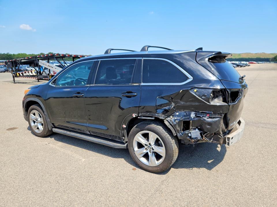 2016 Toyota Highlander VIN 5TDDKRFH8GS246038 COPART salvage auction — REAR END, Ny - Mv-907A Salvage Certificate, sold $10,700 on 2026-07-06 (photo 2)