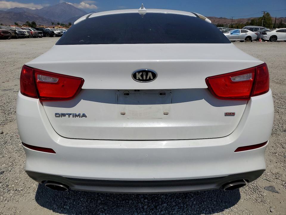 2015 Kia Optima VIN 5XXGM4A74FG489631 COPART salvage auction — VANDALISM, Ca - Salvage Certificate, sold $2,050 on 2026-07-08 (photo 6)