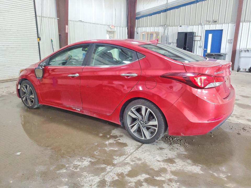 2014 Hyundai Elantra VIN KMHDH4AE7EU105402 COPART salvage auction — FRONT END, Pa - Certificate Of Salvage, sold $1,000 on 2026-07-08 (photo 2)