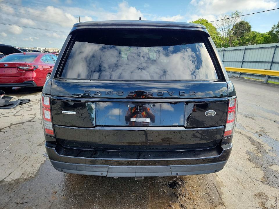 2016 Land rover RANGE ROVER VIN SALGS2EF3GA265963 COPART salvage auction — FRONT END, Tn - Salvage Certificate, sold $3,250 on 2026-07-27 (photo 6)
