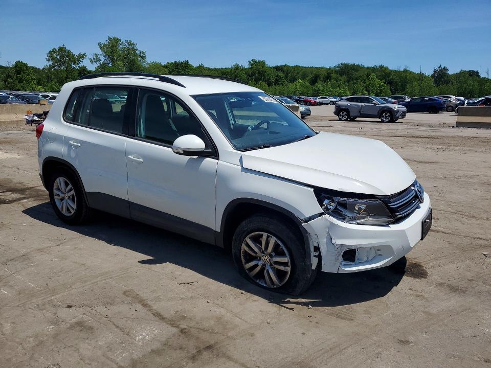 2016 Volkswagen Tiguan VIN WVGAV7AX6GW570176 COPART salvage auction — FRONT END, Ny - Mv-907A Salvage Certificate, sold $950 on 2026-07-07 (photo 4)