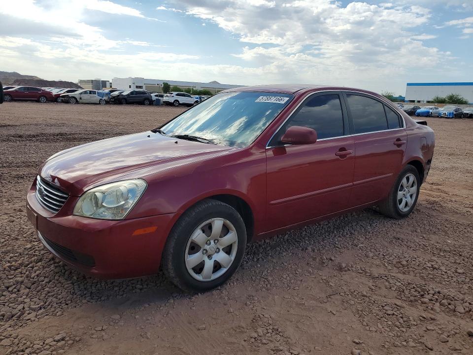 2008 Kia Optima VIN KNAGE123085184137 COPART salvage auction — REAR END, Az - Cert Of Title - Salvage, sold $725 on 2026-07-09 (photo 1)