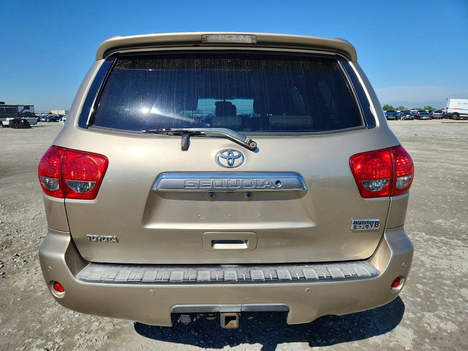 2008 Toyota Sequoia VIN 5TDBY68A28S006201 COPART salvage auction — FRONT END, Co - Public - Salvage Title, sold $900 on 2026-07-28 (photo 6)