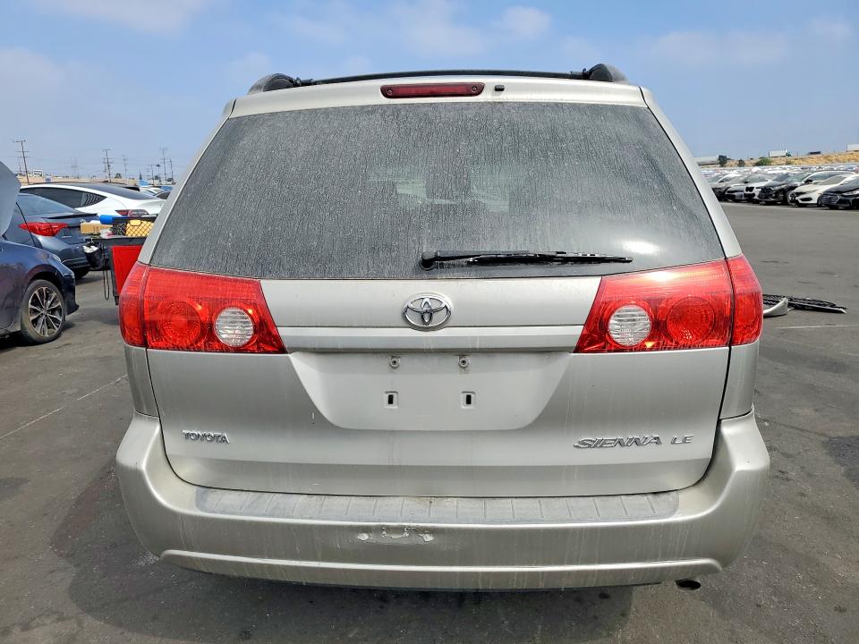 2009 Toyota Sienna VIN 5TDZK23C39S276086 COPART salvage auction — FRONT END, Ca - Salvage Certificate, sold $625 on 2026-07-06 (photo 6)