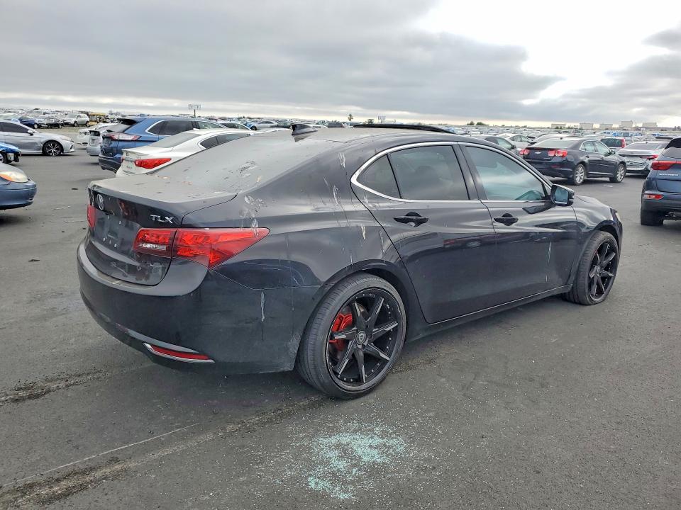 2016 Acura Tlx VIN 19UUB2F58GA011344 COPART salvage auction — VANDALISM, Ca - Salvage Certificate, sold $2,450 on 2026-08-03 (photo 3)