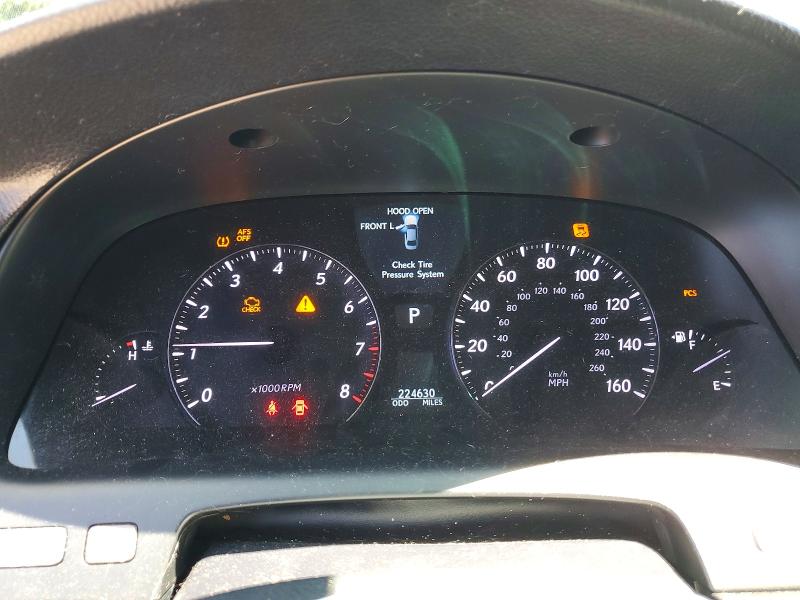 2007 Lexus Ls 460 VIN JTHGL46F275017953 COPART salvage auction — FRONT END, WA - BILL OF SALE, sold $1,150 on 2026-07-17 (photo 9)