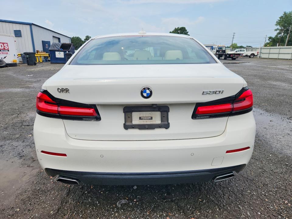 2022 BMW 5 series VIN WBA53BH06NCL01985 COPART salvage auction — WATER/FLOOD, LA - CERT OF TITLE-SALVAGE FLOOD, sold $7,900 on 2026-07-30 (photo 6)