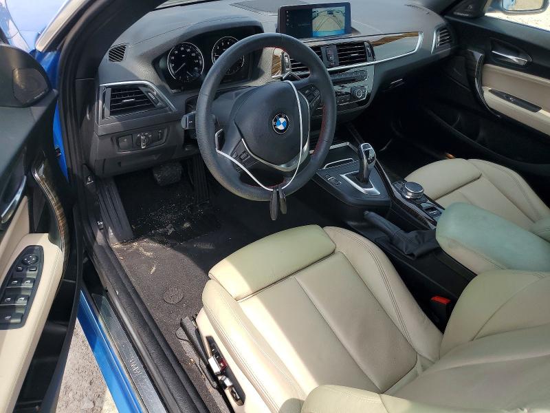 2018 BMW 2er VIN WBA2M7C55JVA97648 COPART salvage auction — WATER/FLOOD, Tx - Salvage Title-Flood Damage, sold $7,200 on 2026-07-14 (photo 8)