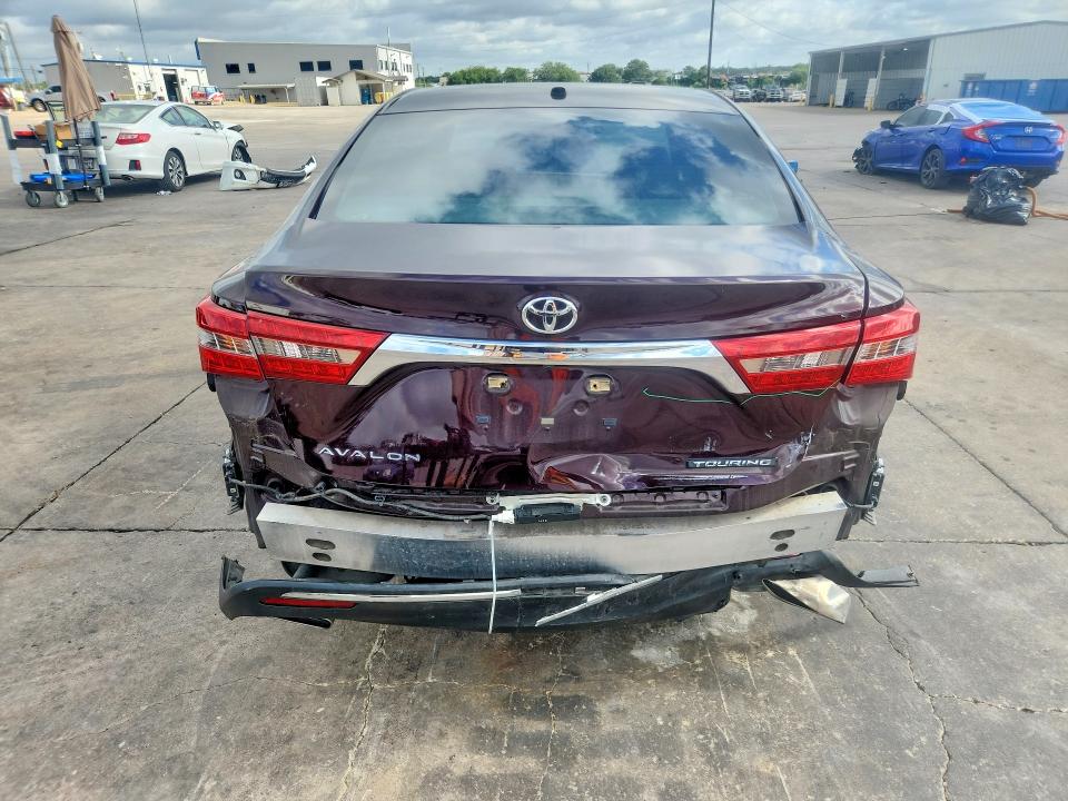 2017 Toyota Avalon VIN 4T1BK1EB3HU250819 COPART salvage auction — REAR END, Tx - Salvage Vehicle Title, sold $5,800 on 2026-07-09 (photo 6)
