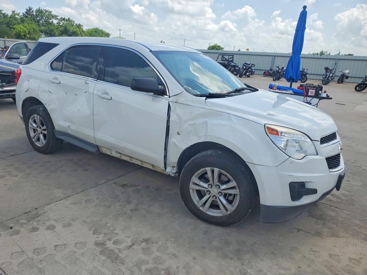 2013 Chevrolet Equinox VIN 2GNALBEK6D6281985 COPART salvage auction — Front End, TX - SALVAGE VEHICLE TITLE, sold $775 on 2026-07-09 (photo 4)