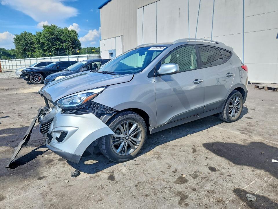 2015 Hyundai Tucson VIN KM8JU3AG0FU115832 COPART salvage auction — FRONT END, FL - CERT OF TITLE SLVG REBUILDABLE, sold $1,900 on 2026-07-22 (photo 1)