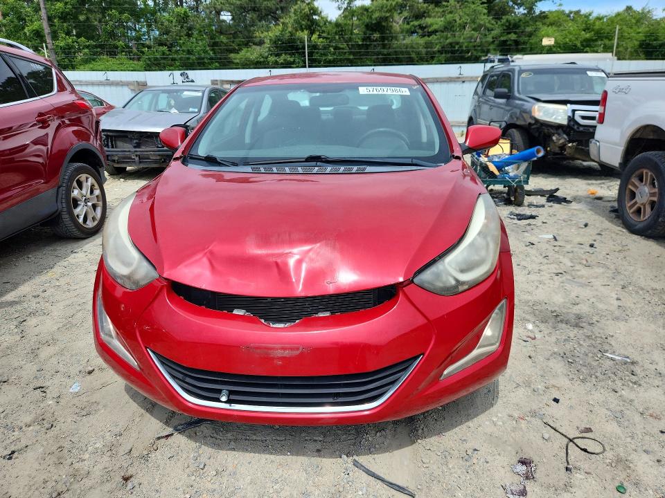 2014 Hyundai VIN KMHDH4AE6EU031311 COPART salvage auction — FRONT END, De - Salvage Certificate, sold $775 on 2026-07-28 (photo 5)
