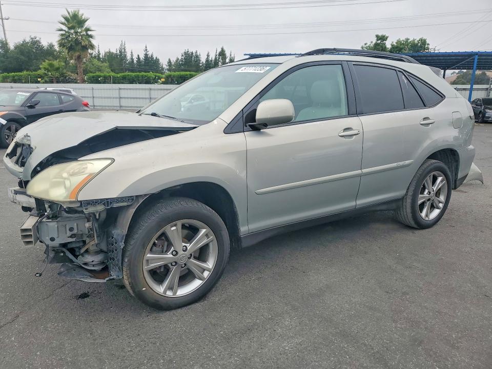 2007 Lexus Rx 400h VIN JTJGW31U272001100 COPART salvage auction — FRONT END, CA - SALVAGE CERTIFICATE, sold $550 on 2026-07-21 (photo 1)