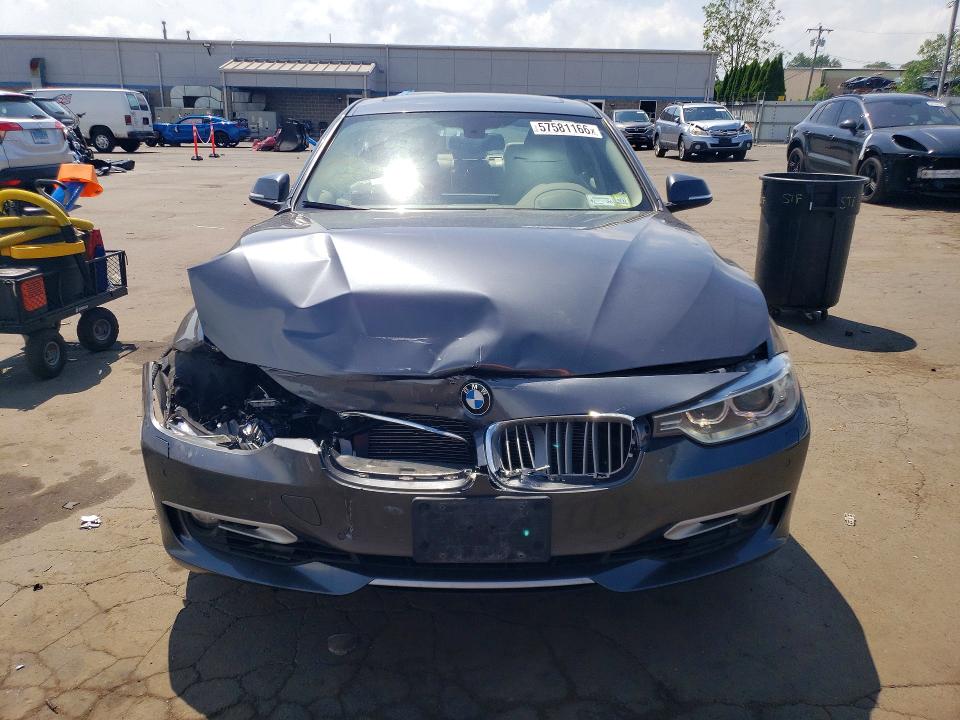 2013 BMW 3er VIN WBA3B9C53DF586373 COPART salvage auction — FRONT END, Ny - Cert Of Title-Salvage, sold $2,250 on 2026-07-14 (photo 5)