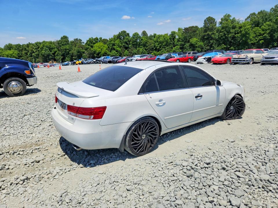 2007 Hyundai Sonata VIN 5NPEU46F97H182226 COPART salvage auction — MECHANICAL, Nc - Salvage Certificate Of Title, sold $400 on 2026-07-22 (photo 3)