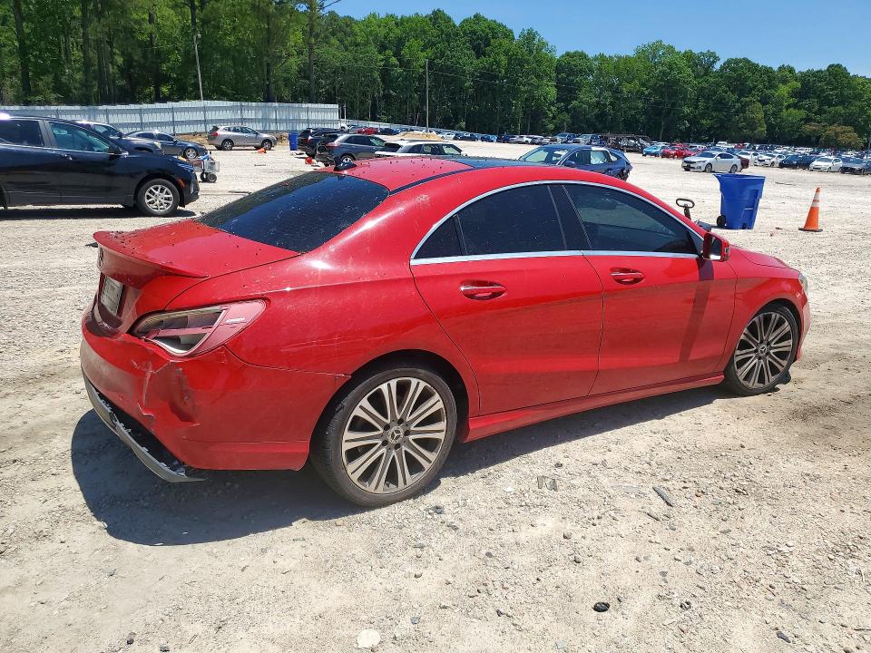 2018 Mercedes-benz Cla-klasse VIN WDDSJ4EB3JN684138 COPART salvage auction — REAR END, Nc - Dealer Only Clean Title, sold $1,200 on 2026-07-31 (photo 3)