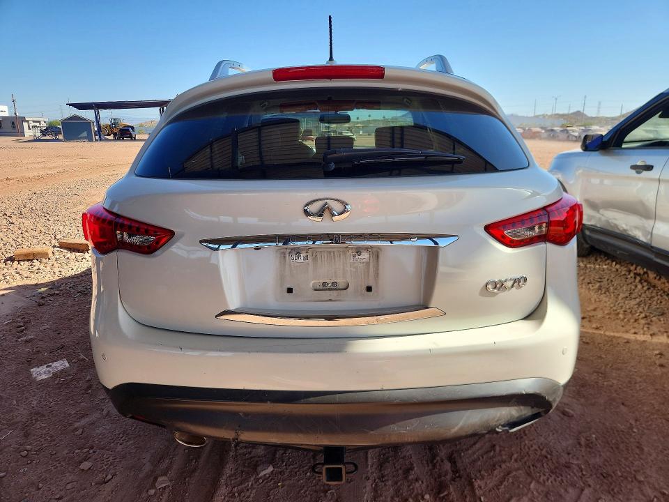 2016 Infiniti Qx70 VIN JN8CS1MW7GM750160 COPART salvage auction — REAR END, ID - SALVAGE CERTIFICATE OF TITLE, sold $500 on 2026-07-16 (photo 6)