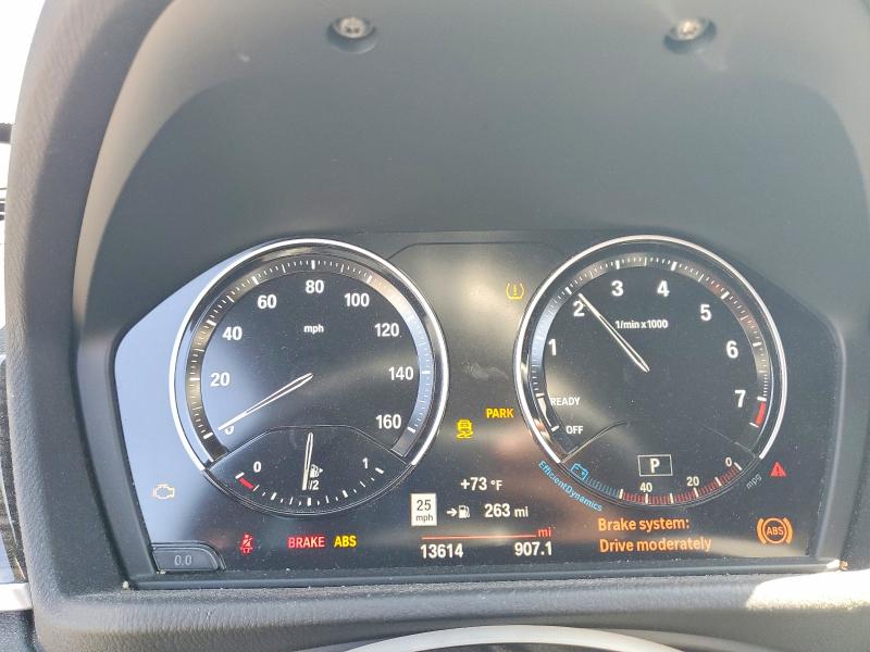2020 BMW X1 VIN WBXJG7C00L5R57128 COPART salvage auction — FRONT END, Ca - Salvage Certificate, sold $8,700 on 2026-07-31 (photo 9)