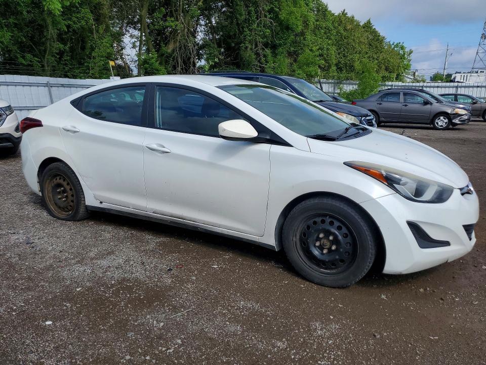 2014 Hyundai Elantra VIN 5NPDH4AE6EH519009 COPART salvage auction — MINOR DENT/SCRATCHES, On - Permit No Brand - Unfit, sold $800 on 2026-07-03 (photo 4)