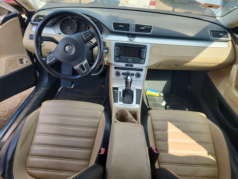 2013 Volkswagen Passat cc VIN WVWBP7AN6DE545409 COPART salvage auction — ROOF, Il - Salvage Certificate, sold $275 on 2026-07-16 (photo 8)
