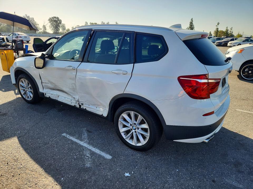 2014 BMW X3 VIN 5UXWX9C57E0D17381 COPART salvage auction — FRONT END, Ca - Salvage Certificate, sold $650 on 2026-07-09 (photo 2)