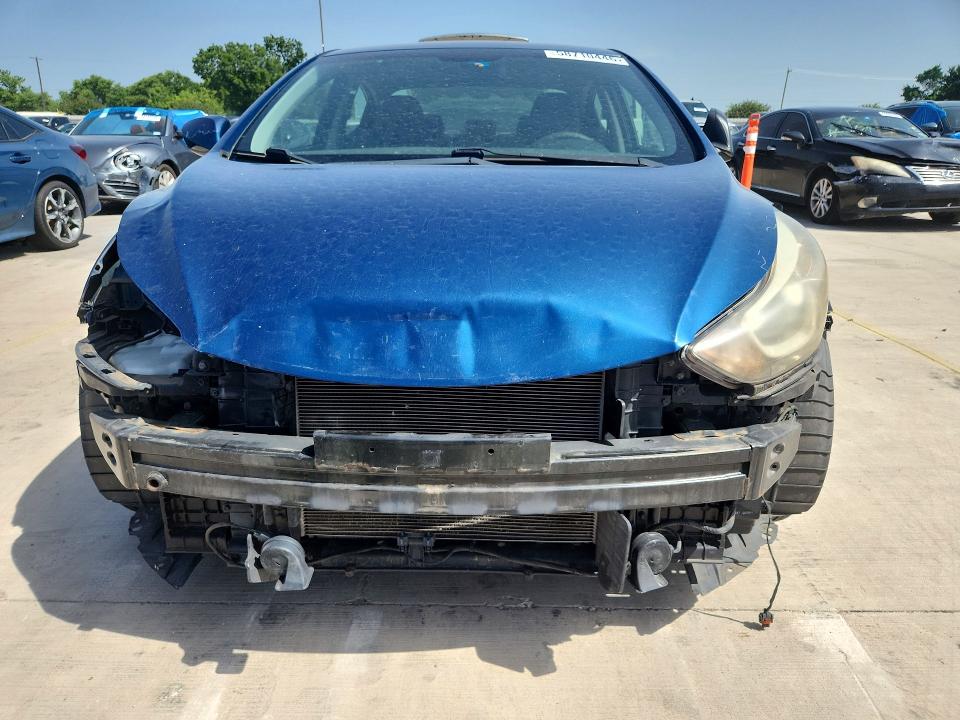 2014 Hyundai Elantra VIN KMHDH4AE1EU113947 COPART salvage auction — FRONT END, Tx - Salvage Vehicle Title, sold $2,500 on 2026-07-16 (photo 5)