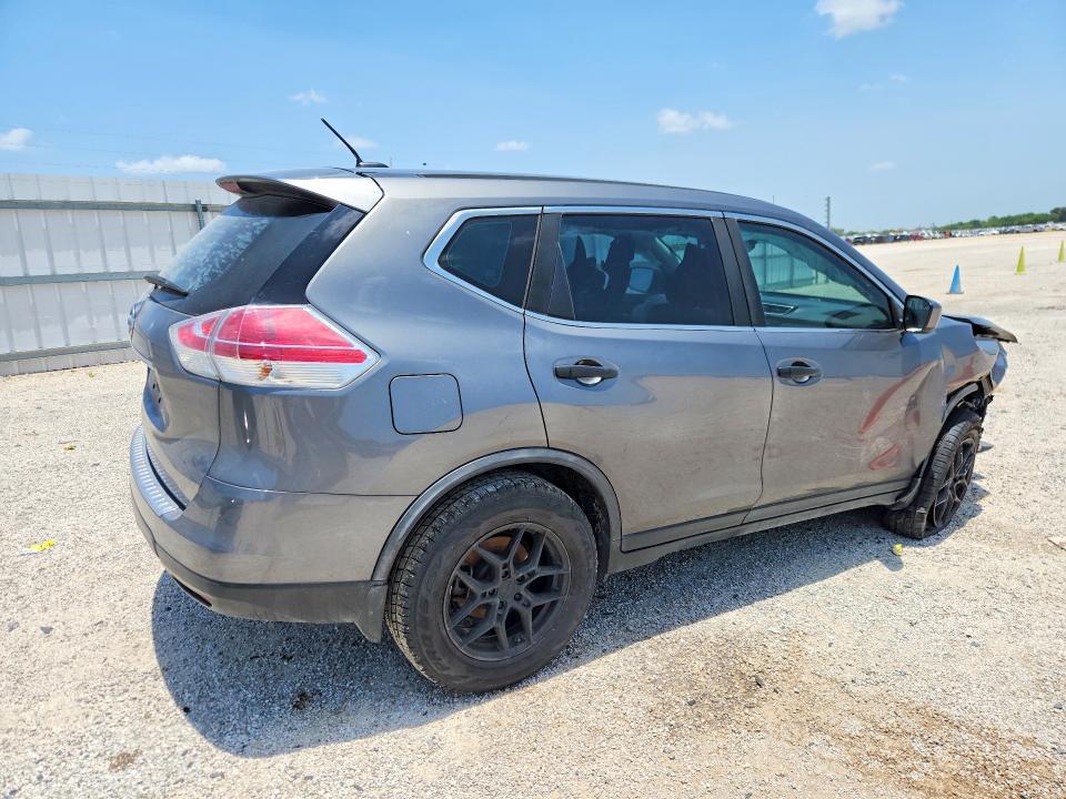 2016 Nissan Rogue VIN JN8AT2MT8GW006944 COPART salvage auction — FRONT END, Tx - Salvage Vehicle Title, sold $400 on 2026-07-16 (photo 3)