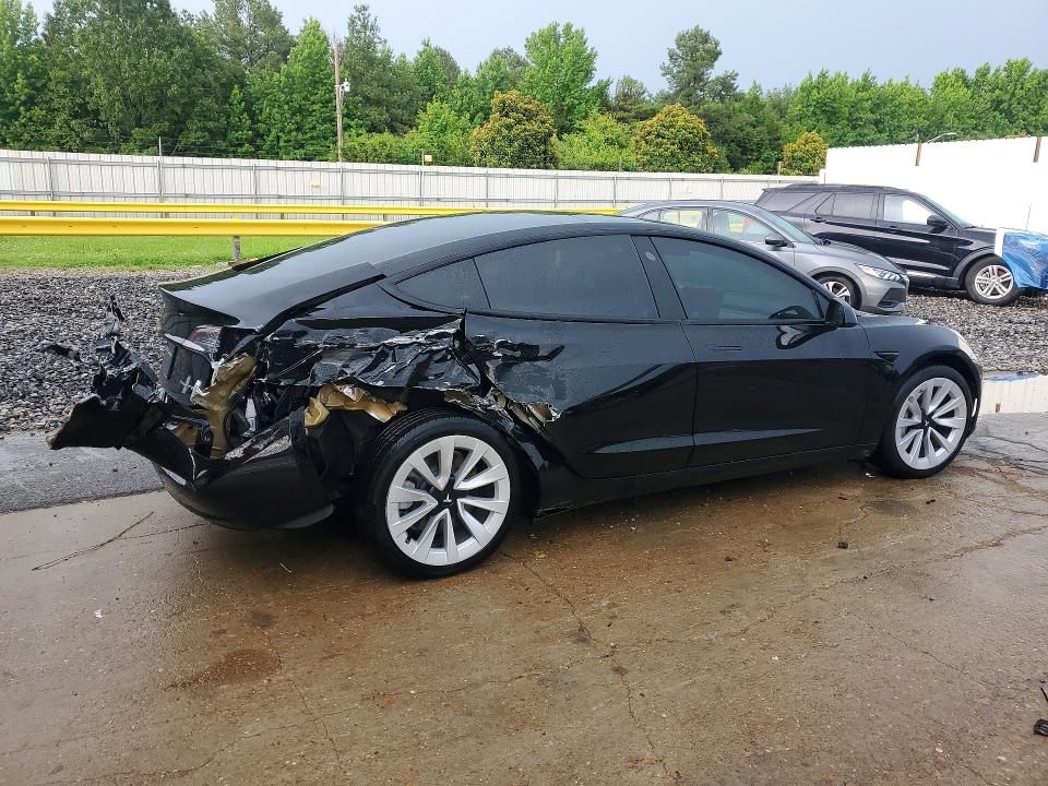 2021 Tesla Model 3 VIN 5YJ3E1EB6MF974989 COPART salvage auction — REAR END, Tn - Salvage Certificate, sold $5,400 on 2026-07-23 (photo 3)