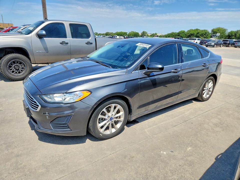 2020 Ford Fusion VIN 3FA6P0HD1LR168317 COPART salvage auction — SIDE, Tx - Certificate Of Title (P), sold $5,500 on 2026-07-09 (photo 1)