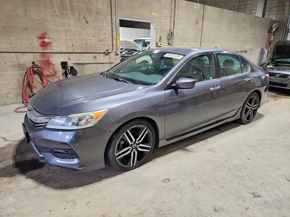 2016 Honda Accord VIN 1HGCR2F50GA212582 COPART salvage auction — MECHANICAL, Mn - Certificate Of Title, sold $5,500 on 2026-07-09 (photo 1)