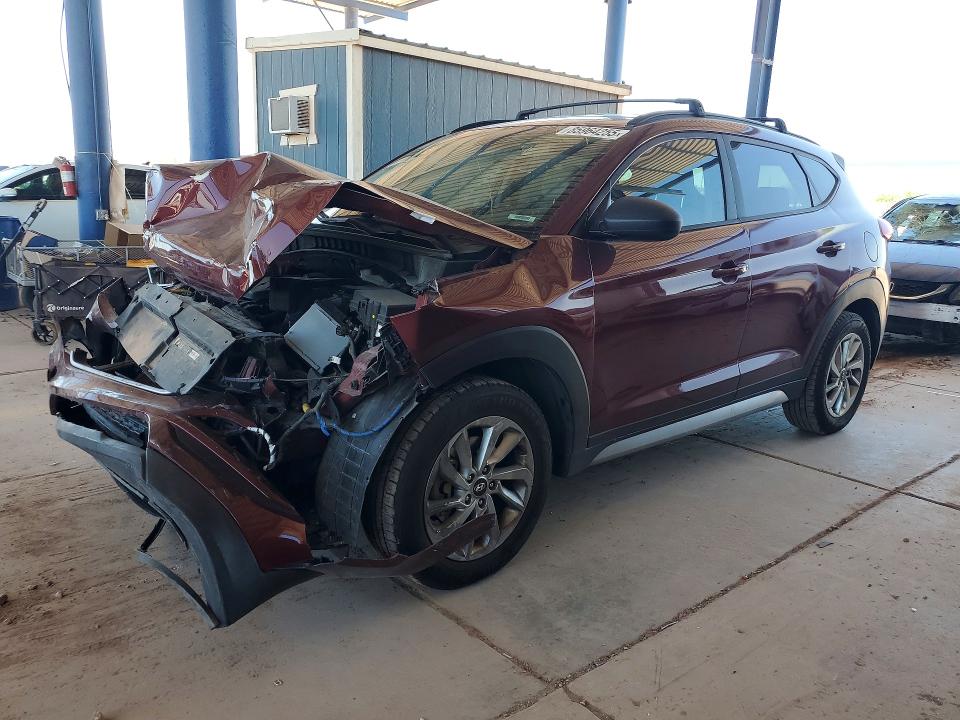2017 Hyundai Tucson VIN KM8J33A47HU330989 COPART salvage auction — FRONT END, Az - Cert Of Title - Salvage, sold $1,300 on 2026-07-09 (photo 1)