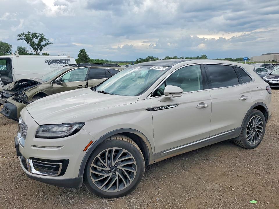 2019 Lincoln Nautilus VIN 2LMPJ8LP4KBL16375 COPART salvage auction — HAIL, IA - CERT OF TITLE-SALVAGE TITLE, sold $11,600 on 2026-07-31 (photo 1)