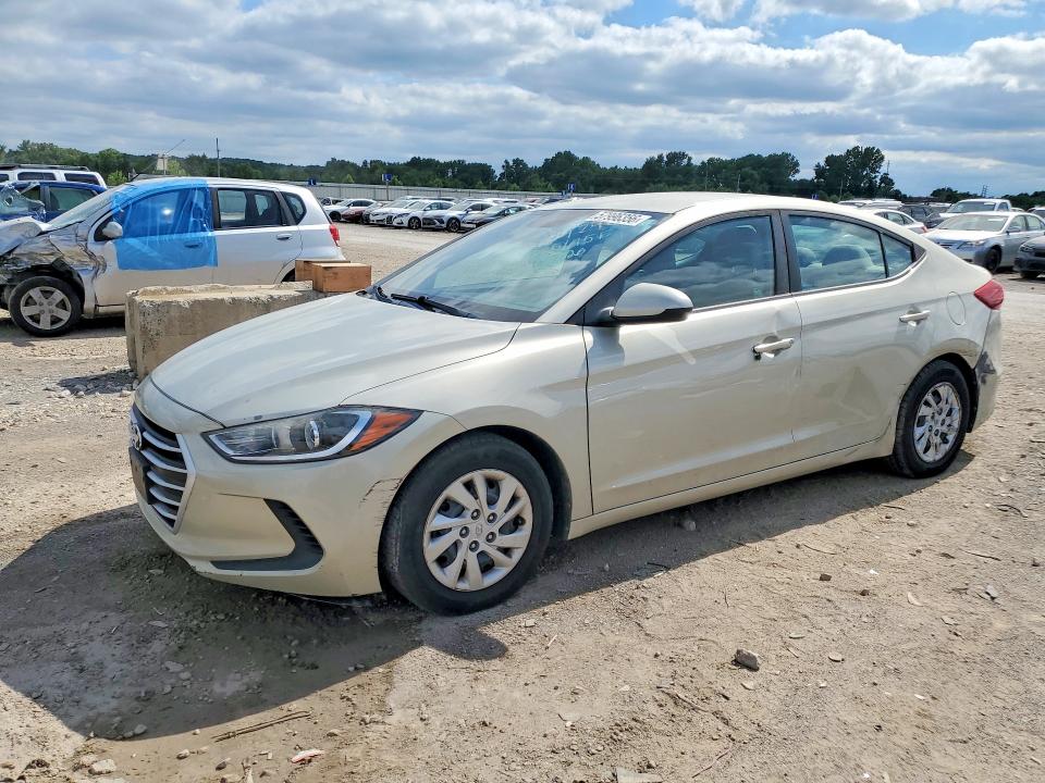 2017 Hyundai VIN 5NPD74LF6HH201937 COPART salvage auction — VANDALISM, FL - CERT OF TITLE SLVG REBUILDABLE, sold $2,150 on 2026-07-02 (photo 1)