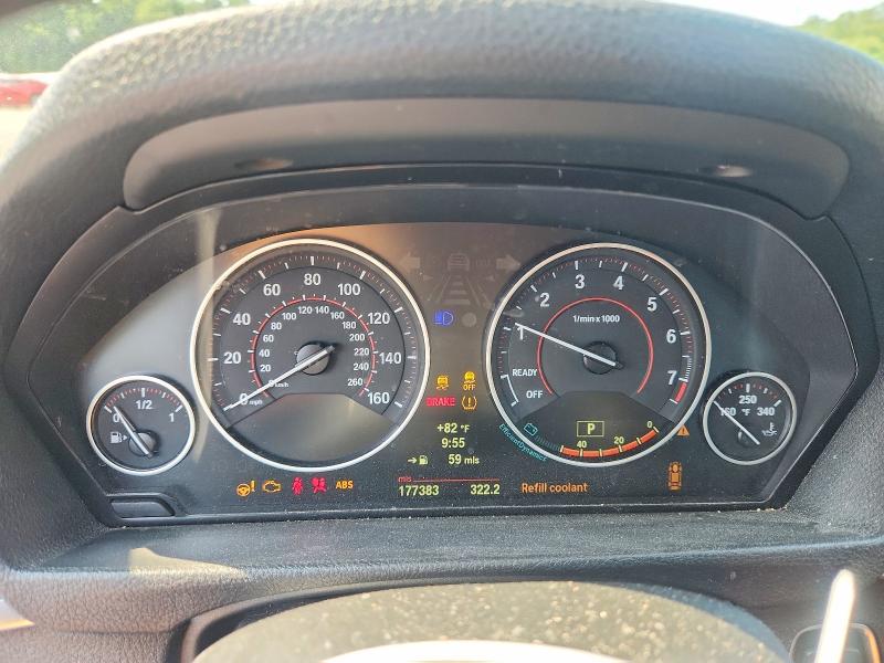 2013 BMW 3er VIN WBA3B5G52DNS04505 COPART salvage auction — FRONT END, Ri - Salvage Certificate Of Title, sold $475 on 2026-07-30 (photo 9)