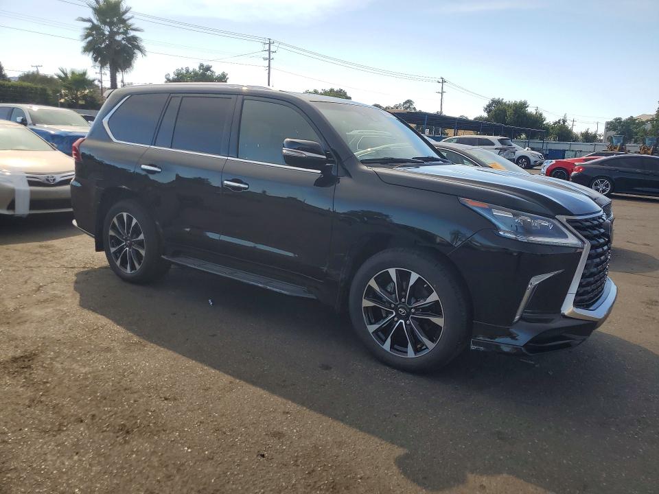 2021 Lexus Lx 570 VIN JTJDY7AX2M4342625 COPART salvage auction — SIDE, CA - SALVAGE CERTIFICATE, sold $52,500 on 2026-07-21 (photo 4)