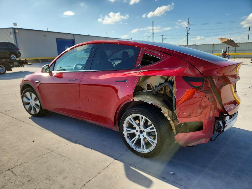 2020 Tesla Model y VIN 5YJYGDEE4LF031719 COPART salvage auction — REAR END, Tx - Salvage Vehicle Title, sold $7,800 on 2026-07-04 (photo 2)