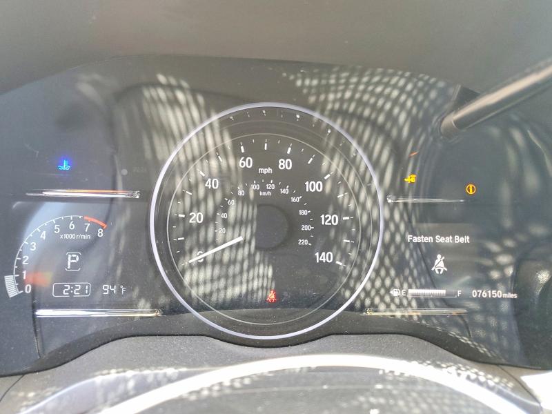 2022 Honda Hr-v VIN 3CZRU6H55NM734677 COPART salvage auction — FRONT END, Oh - Cert Of Title-Salvage, sold $5,200 on 2026-07-02 (photo 9)