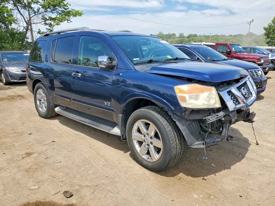2009 Nissan Armada VIN 5N1AA08C79N605080 COPART salvage auction — FRONT END, MD - CERT OF SALVAGE > 75% DAMAGE (P), sold $700 on 2026-07-09 (photo 4)