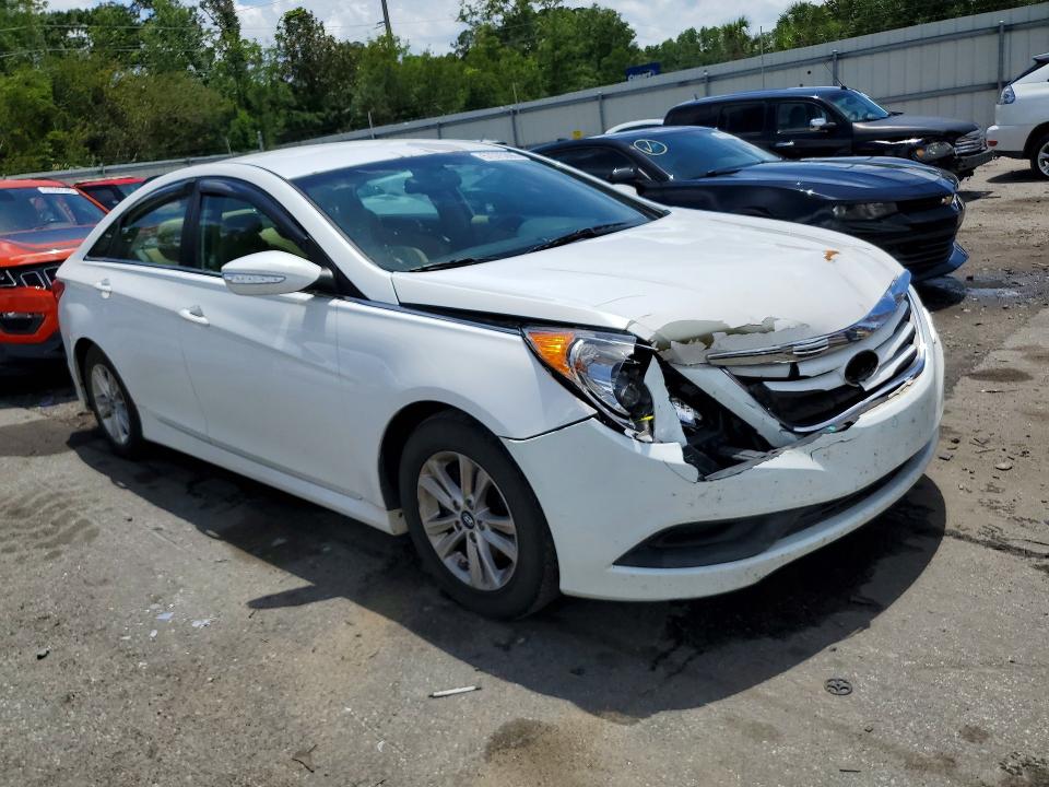 2014 Hyundai VIN 5NPEB4ACXEH916145 COPART salvage auction — FRONT END, Ga - Cert Of Title-Salvage, sold $625 on 2026-07-09 (photo 4)