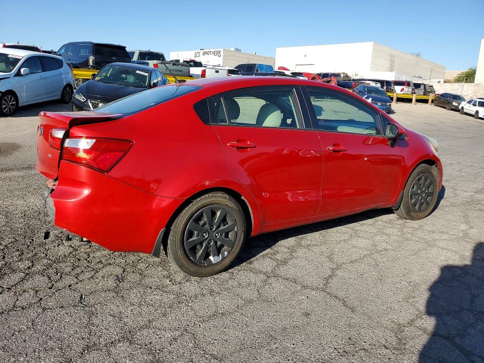 2013 Kia Rio VIN KNADM4A31D6174469 COPART salvage auction — REAR END, Nv - Salvage Title, sold $750 on 2026-07-22 (photo 3)