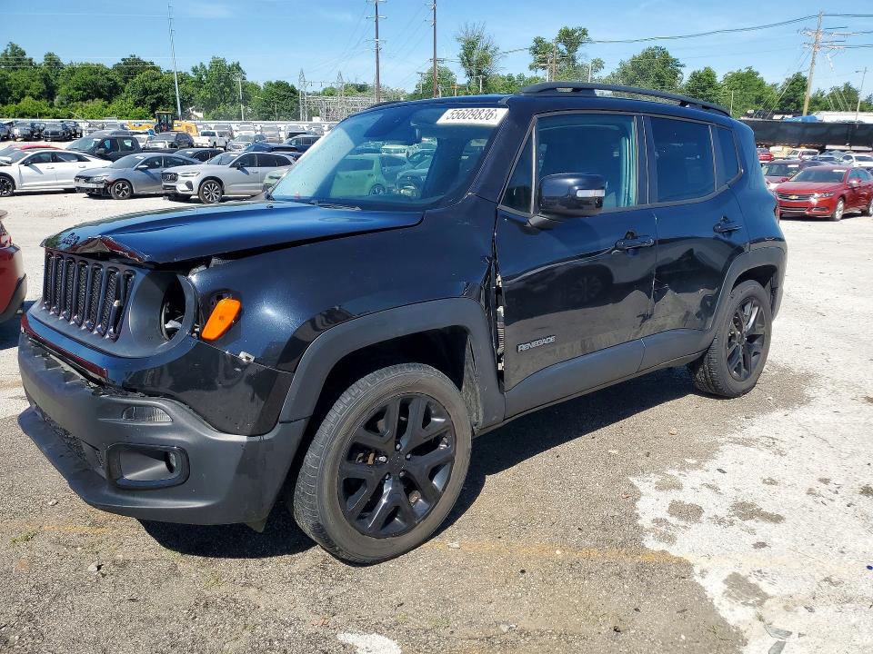 2016 Jeep Renegade VIN ZACCJBBT4GPD58770 COPART salvage auction — FRONT END, KY - BILL OF SALE/PART ONLY/NO TITL, sold $1,100 on 2026-07-15 (photo 1)