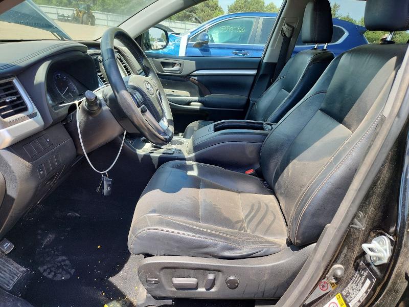2015 Toyota Highlander VIN 5TDJKRFH0FS108897 COPART salvage auction — FRONT END, Il - Salvage Certificate, sold $350 on 2026-07-21 (photo 7)