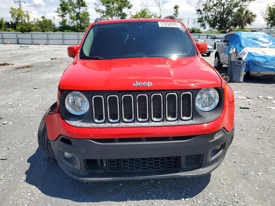 2017 Jeep Renegade VIN ZACCJABB7HPG33504 COPART salvage auction — FRONT END, Salvage Title, sold $1,300 on 2026-07-31 (photo 5)